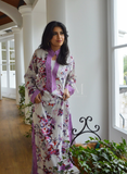 Lilac Floral Beach Lounge Kaftan Caftan