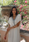 White Silver Marrakech Gandora -home dress, resort dress,White Silver Marrakech Gandora -home dress, resort dress