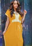 Dark Yellow Marine Resort Kaftan