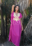 Fushia Pink Gold Marine Kaftan Caftan & Loungewear,Fushia Pink Gold Marine Kaftan Caftan & Loungewear