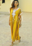 Resort Caftan Bedoin Style- Yellow