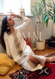 Cream Karima Kaftan Caftan-Moroccan Kaftan