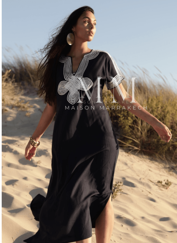 Black & White Amira Kaftan Caftan & Loungewear,Black & White Amira Kaftan Caftan & Loungewear