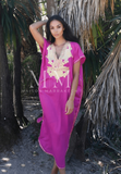 Fushia Pink Gold Marine Kaftan Caftan & Loungewear,Fushia Pink Gold Marine Kaftan Caftan & Loungewear