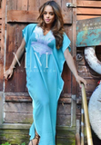 Mint Green Marrakech Style Resort Lounge Wear Caftan Kaftan