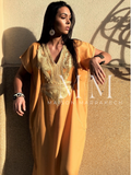 Mustard Yellow Gold Marine Kaftan Caftan & Loungewear