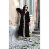 Black Beige Karima Kaftan Caftan-Moroccan Kaftan,Black Beige Karima Kaftan Caftan-Moroccan Kaftan