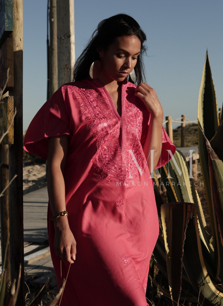 New Pink Berber Kaftan