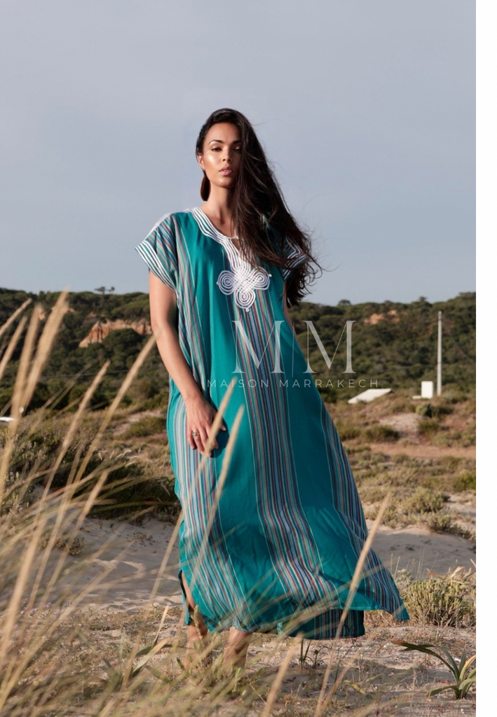 Blue Bedouin Kaftan Caftan & Loungewear