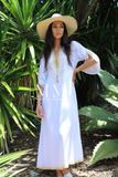 White Gold Caftan Kaftan Nadia Maxi Dress-moroccan kaftan