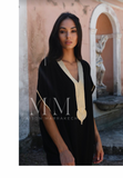 PREORDER-Black Gold Marrakech Gandoura -home dress, resort dress